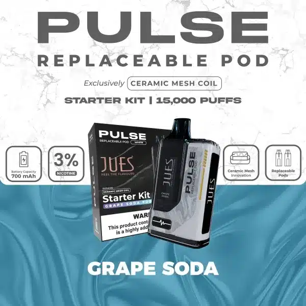 jues pulse 15k กลิ่นองุ่นม่วงเข้ม ผสานความซ่าของโซดา หอมหวานเต็มรสชาติ
