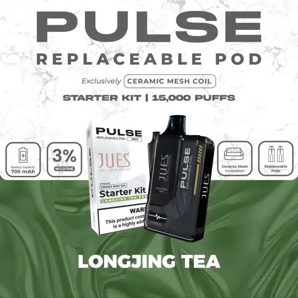 jues pulse 15k กลิ่นชาหลงจิ่งกลิ่นหอม นุ่มละมุน ให้รสชาติชาแท้คุณภาพสูง