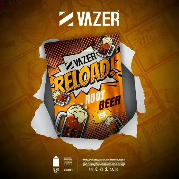vazer reload 15k กลิ่นหวานหอมแบบอเมริกัน
