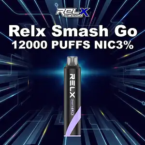Relx Smash Go 12K กลิ่นองุ่นลิ้นจี่ หอมหวาน